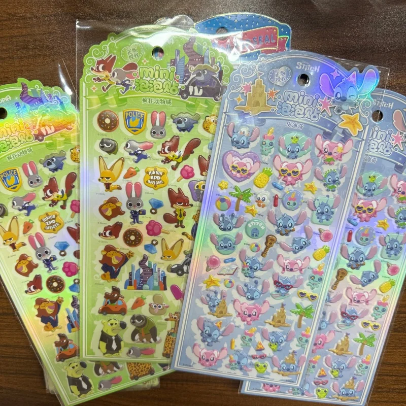 

Набор из 4 многоразовых 3D-стикеров из хлопка с персонажами мультфильмов: Стич, Баббл, Зоотопия, Ник Вайлд. Для девочек, для декора, для рукоделия, для обмена игрушками. Оптовые подарки.