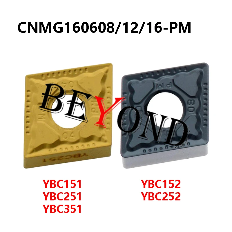 

CNMG160612-PM YBC152 YBC151 YBC351 CNMG160608-PM YBC251 CNMG160616-PM YBC252 100% Original Carbide Inserts CNMG 160608 For Steel