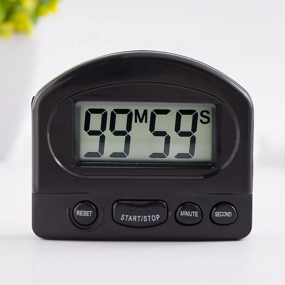 Minute Button Count Down Second Button Timer Home Kitchen Chef Digital Display Screen Tool Seconds Accessory 4 button