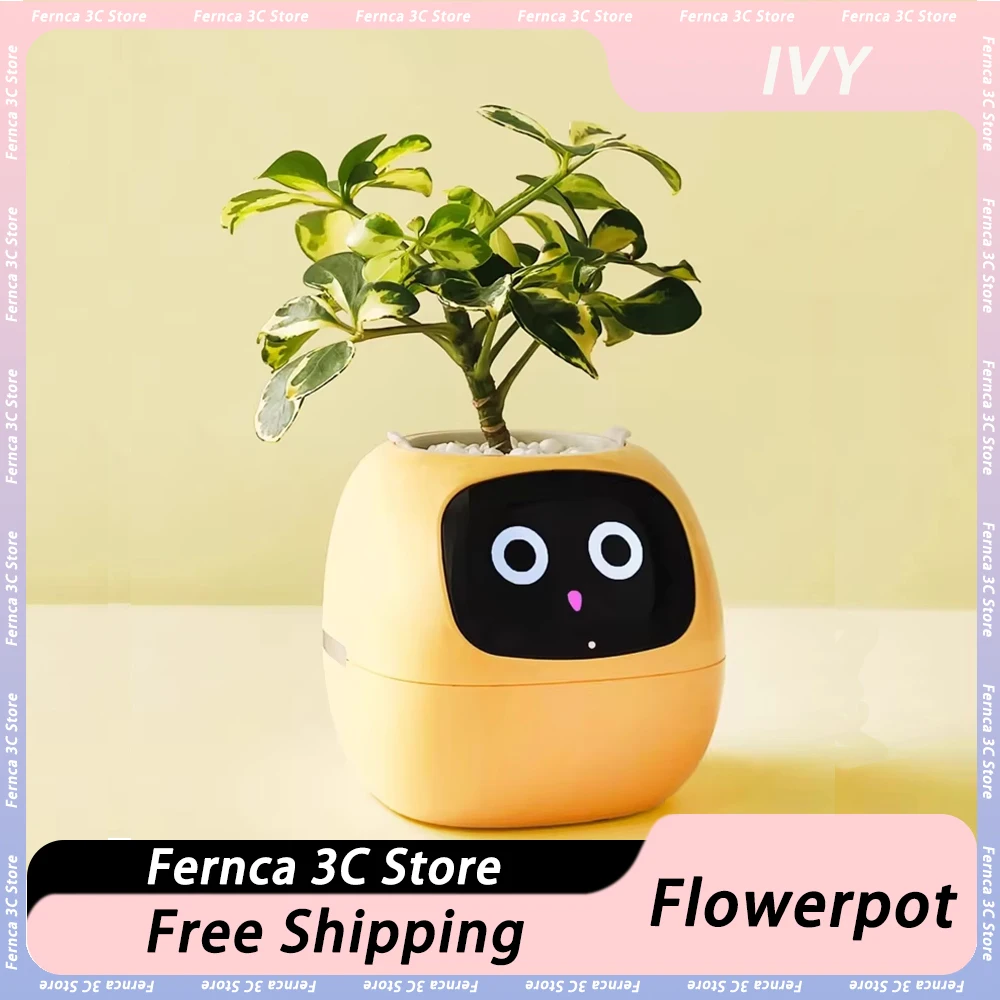 

IVY Intelligent Flowerpot Plant Maintenance Customization Smart Robot Rich Expression Perceptual System Interaction Companion