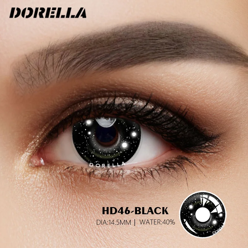 D\'ORELLA 1 Pair Colored Contact Lenses for Eyes Yearly Colored Lenses Contact Lenses Halloween Contact Lenses Cosplay Contacts