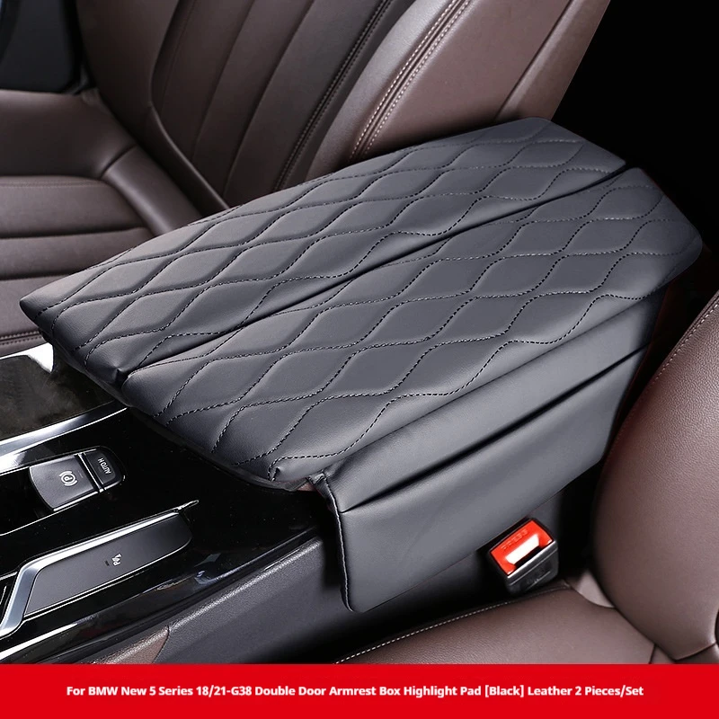 

For 18-23 BMW New 5 Series Central Control Armrest Box Leather Protective Sleeve Armrest Box Cushion Heightener Central Box