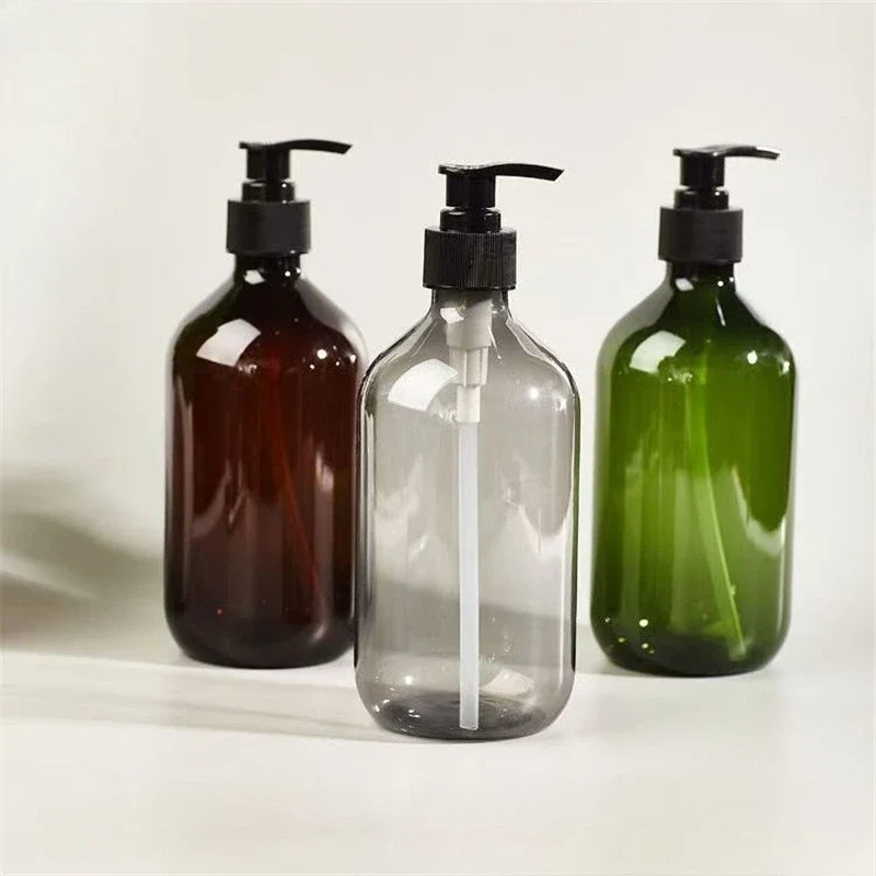 300/500 ミリリットルシャンプー詰め替えボトルポンプ容器プラスチック液体シャンプーシャワージェルボトルホームバスサプライローションボトル
