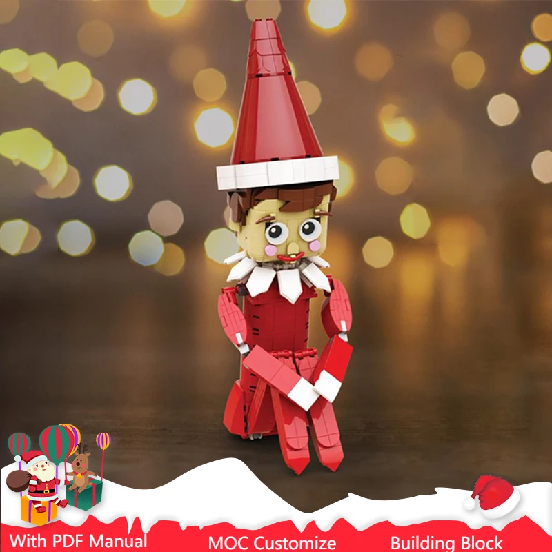

474 Parts Christmas Elf MOC Custom Building Bricks Model Creative Assembly Bricks Toys For Kids Adults Christmas Surprise Gifts