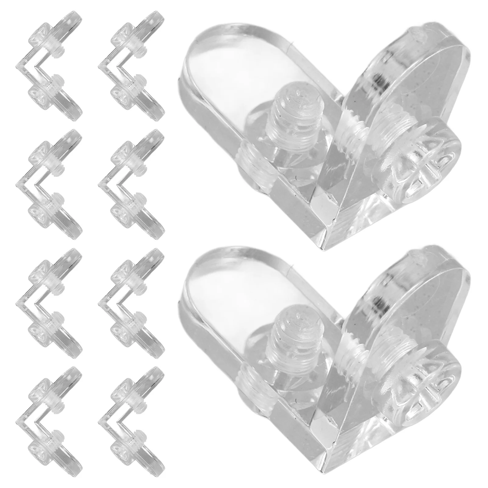 

10Pcs Transparent Corner Brackets Acrylic L Shaped Bracket Clear Durable Wearresistant Antideformation Screws Included