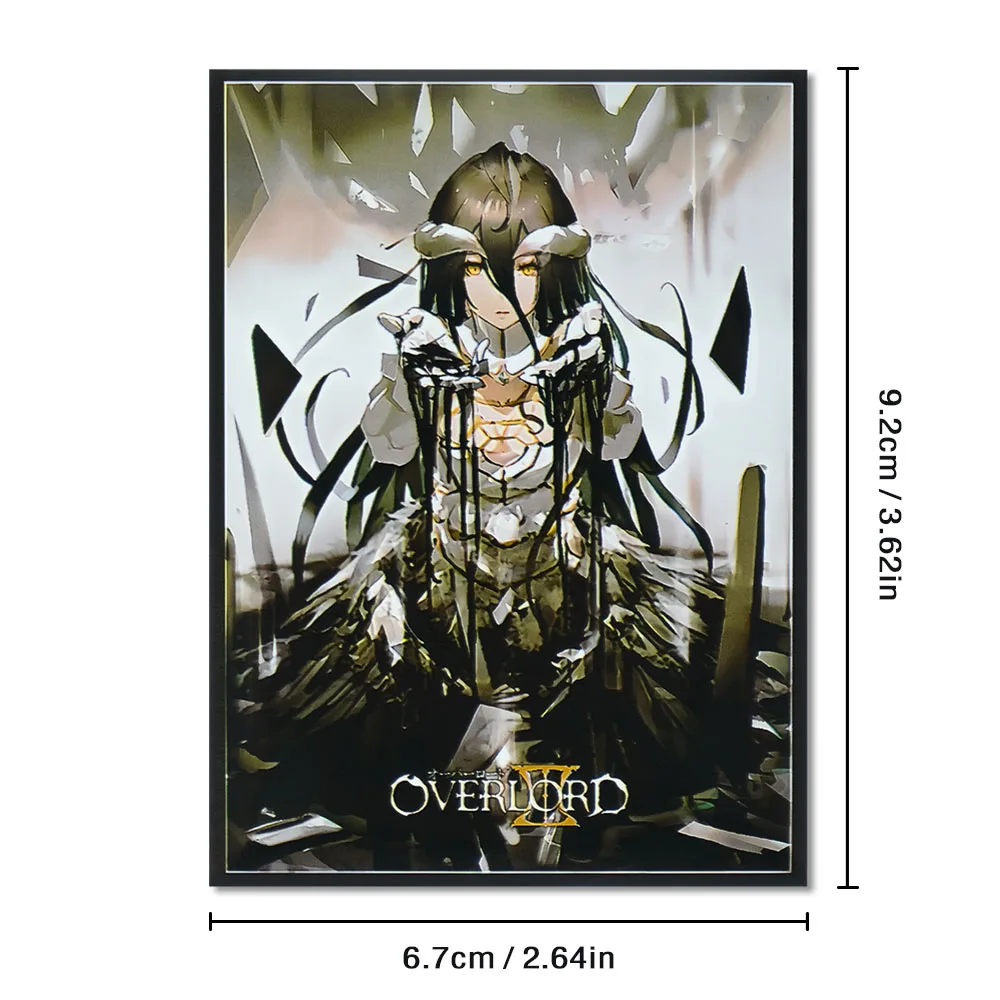 Protège-cartes intérieurs pour jeu de société, chargement par le haut, Art Anime, MTG, TCG, PTCG, PKM, Overlord, 67x92mm, 60 pièces