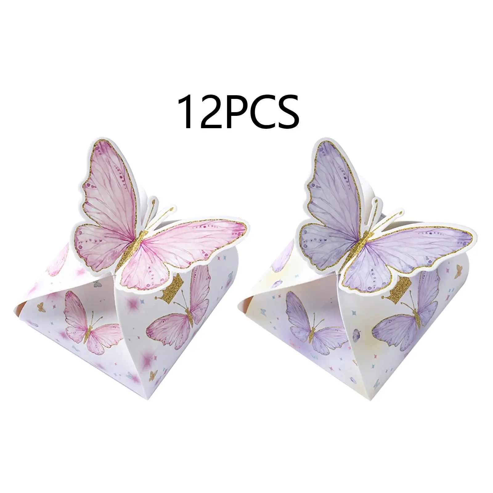 12 Pieces Butterfly Favor Boxes Wedding Novelty Decor Practical Trendy Gift Boxes for Kitchen Home Baby Shower Parties Festivals