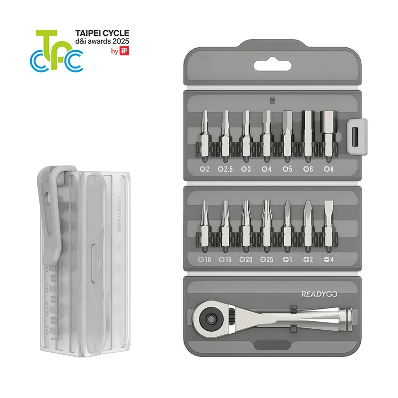 

BIKE TOOLKIT 72-Tooth Ratchet Wrench 14 in ONE Mini Ratchet Tool Set Bicycle Ratchet Wrench Screwdriver Head Portable Toolbox