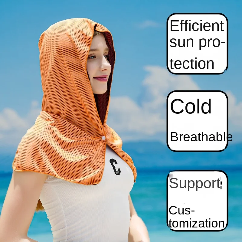 

Cooling Tech Sun Wrap UPF50+ Быстросохнущий дышащий многофункциональный шарф Спорт на открытом воздухе Летняя незаменимая широкая солнцезащитная шляпа
