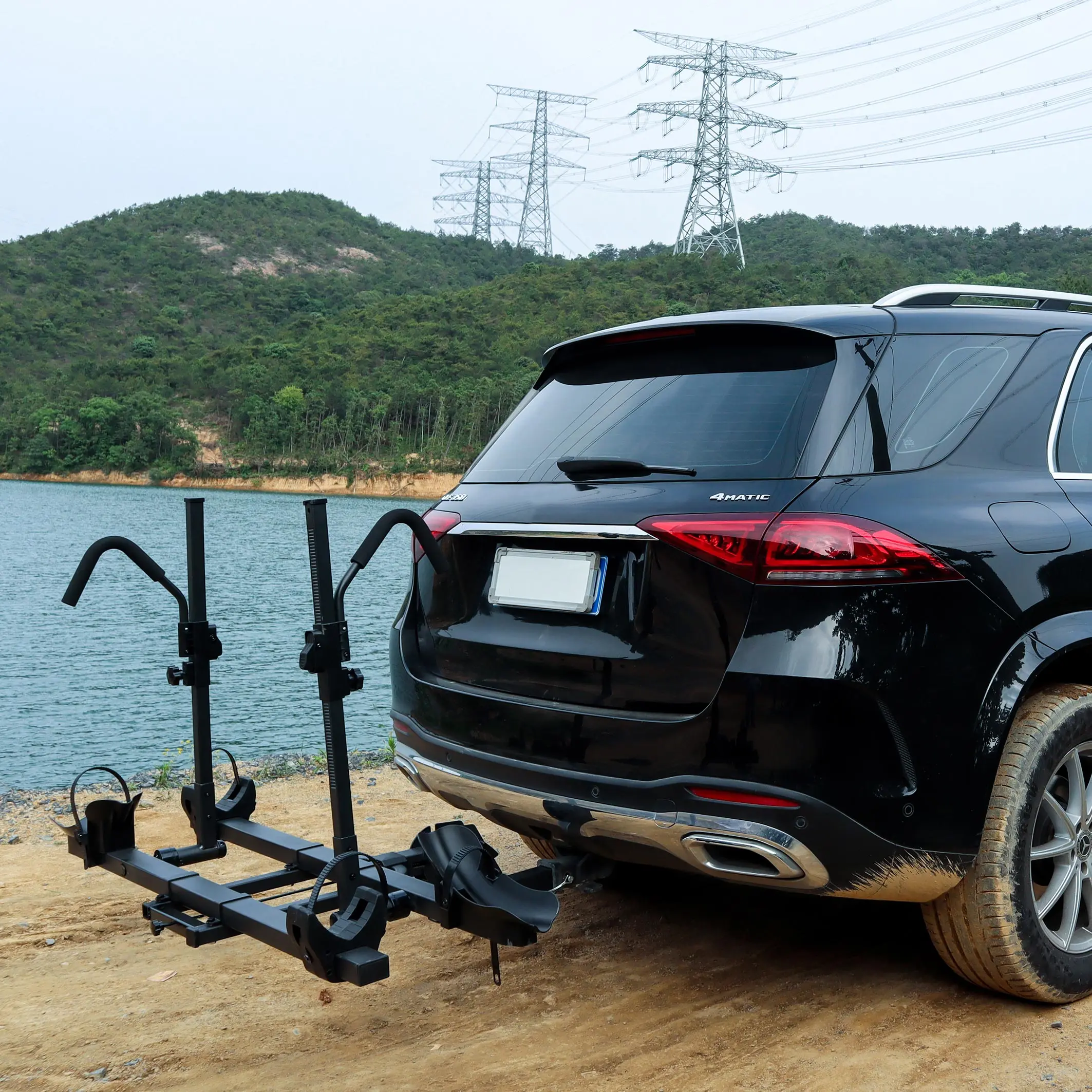 Best Price Bicycle Rear Carrier Rack Mounted Bike for Car Hitch Vertical  Bicycle Rack Wall Mount Bike Rack