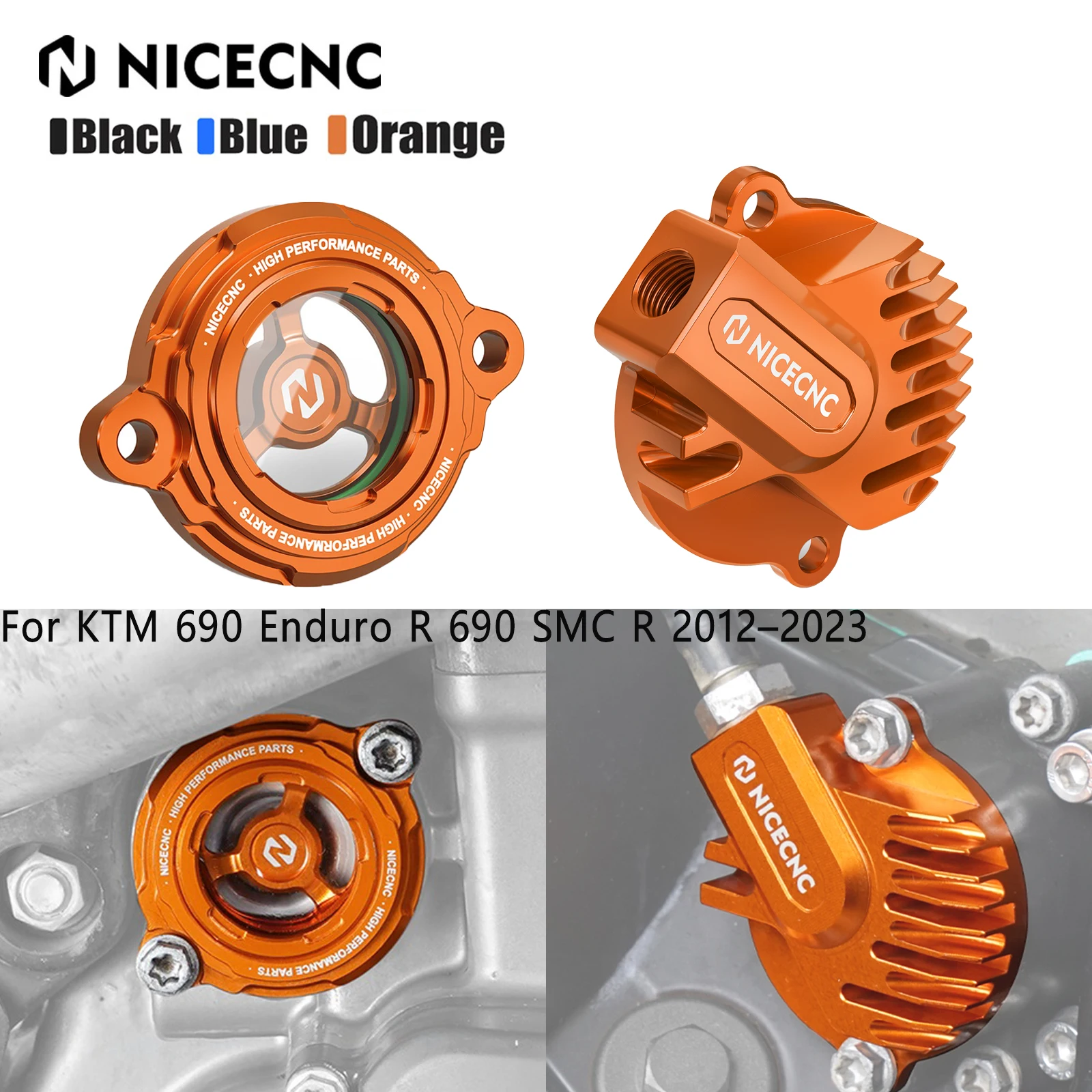 Für KTM 690 Enduro R 690 SMC R 2012-2023 NICECNC Motorölfilter-Abdeckkappe für Husqvarna 701 Enduro /Supermoto GasGas 700