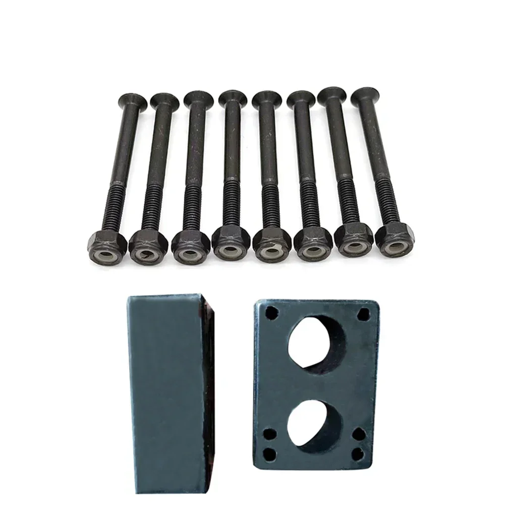 Outdoor Skateboard Parts 30mm Gasket Double Rocker Longboard Riser Pads 10 Pcs/set 53mm Bolts Accessories Bridge Nail Useful