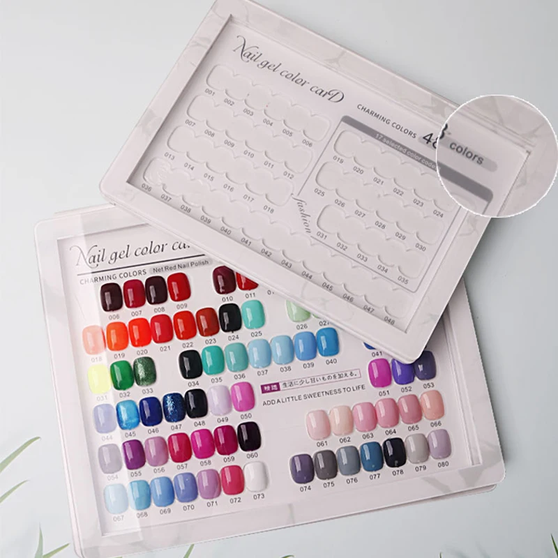 

100/120/160/180 color Acrylic Nail Display Book With Dust-proof Cover UV Gel Polish Chart Showing Shelf Manicure Salon Tool