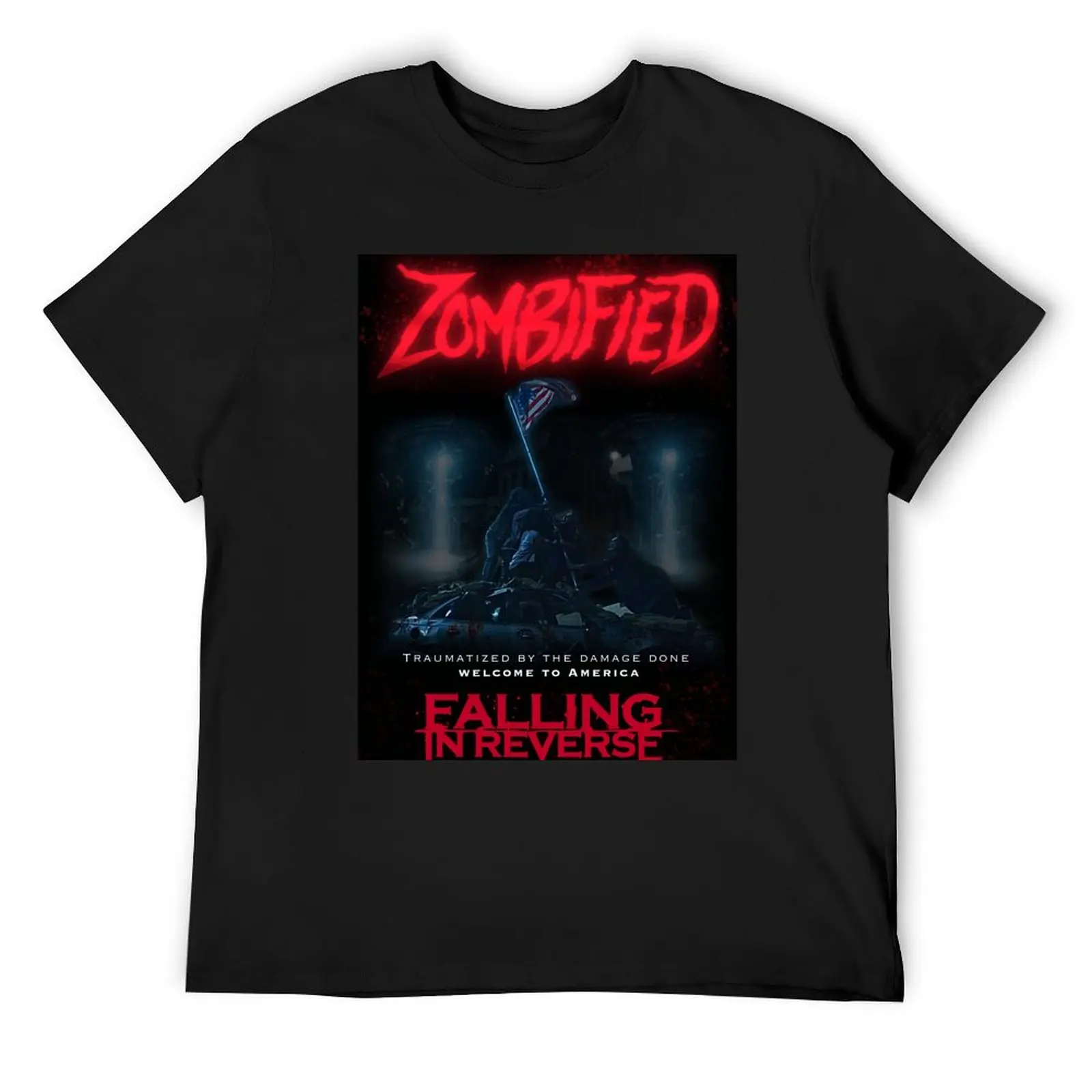 FIR zombified T-Shirt boys whites cute clothes vintage clothes plus size men clothing