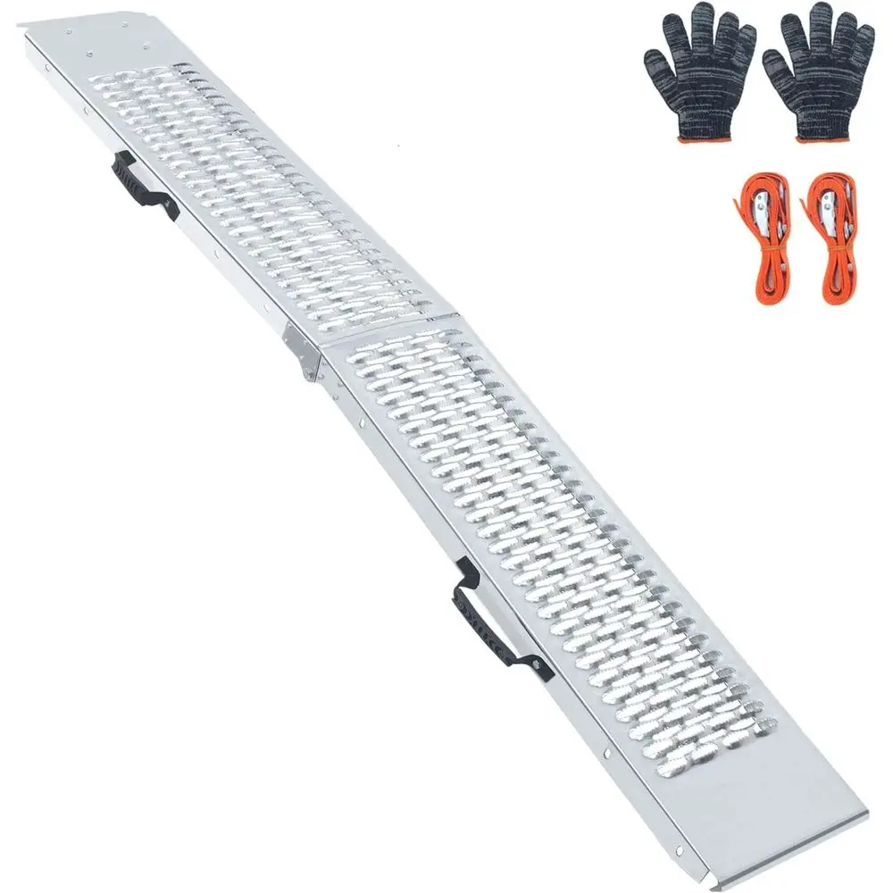 81.88 inches Long and 10.55 inches Wide Heavy Duty olding Loading p, Motorcycle; Lawn Mower; Plough; Bikes; ATV; UTV; Gol Carts,