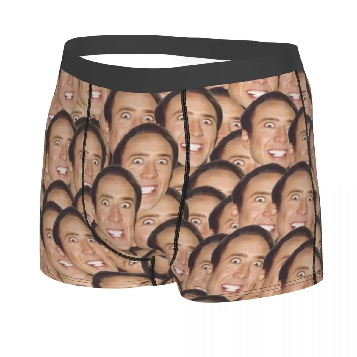 Cool Nicolas Cage Meme Boxers Shorts Panties Male Underpants Breathable Briefs Underwear