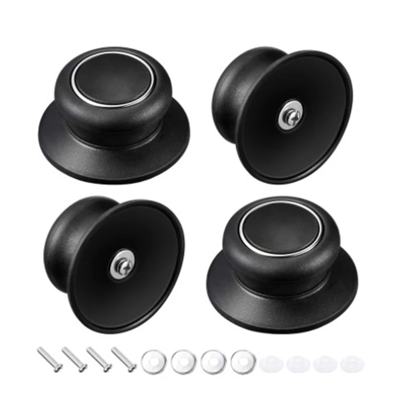 4pcs האוניברסלי סיר מחבת מכסה למעלה החלפת Knob מטבח סיליקון זכוכית סיר תבשיל קומקום כיסוי מחזיק ידית