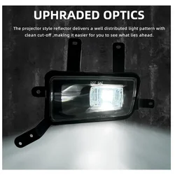 LED Fog Lights Compatible With 2015 2016 2017 2018 2019 2020 Chevy Suburban/Tahoe/GMC Yukon with Wiring Harness and Switch