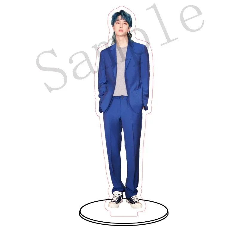 Wang Yibo Stand Up Fans Support Star Surroundings Double-sided Acrylic Stop Sign Transparent Desktop Ornaments Humanoid Decor
