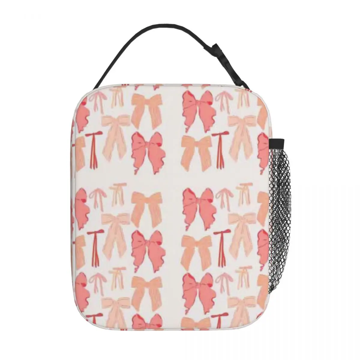 Bestselling Preppy Bow Collage - Pastel Orange Eco Friendly Adult Lunch Bag Outdoor Barbecue Snack Bag