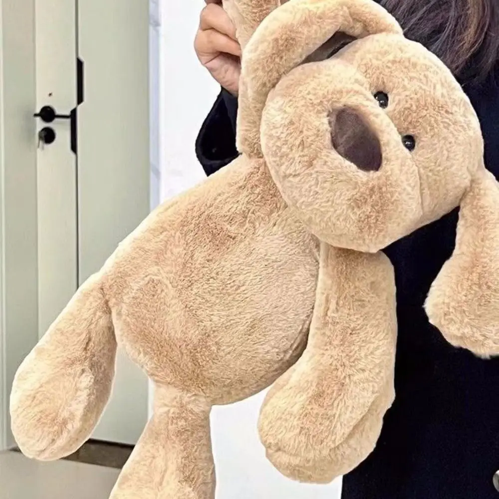 

Creative Fluffy Milk Dog PP Cotton Cartoon Brown Puppy Soft Cute Puppy Stuffed Christmas