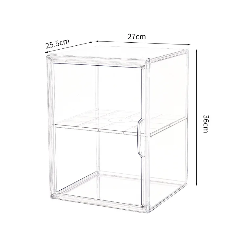 Clear Acrylic Foldable Toy Display Case Figurine Organizer
