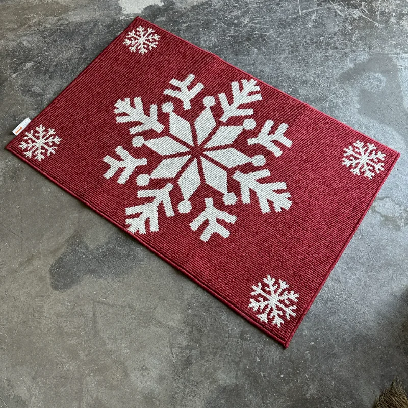 VIKAMA Fall Pumpkin Orange Black Leaf Area Rug Non Slip Washable Soft Doormat Entryway Indoor Autumn Home Decor