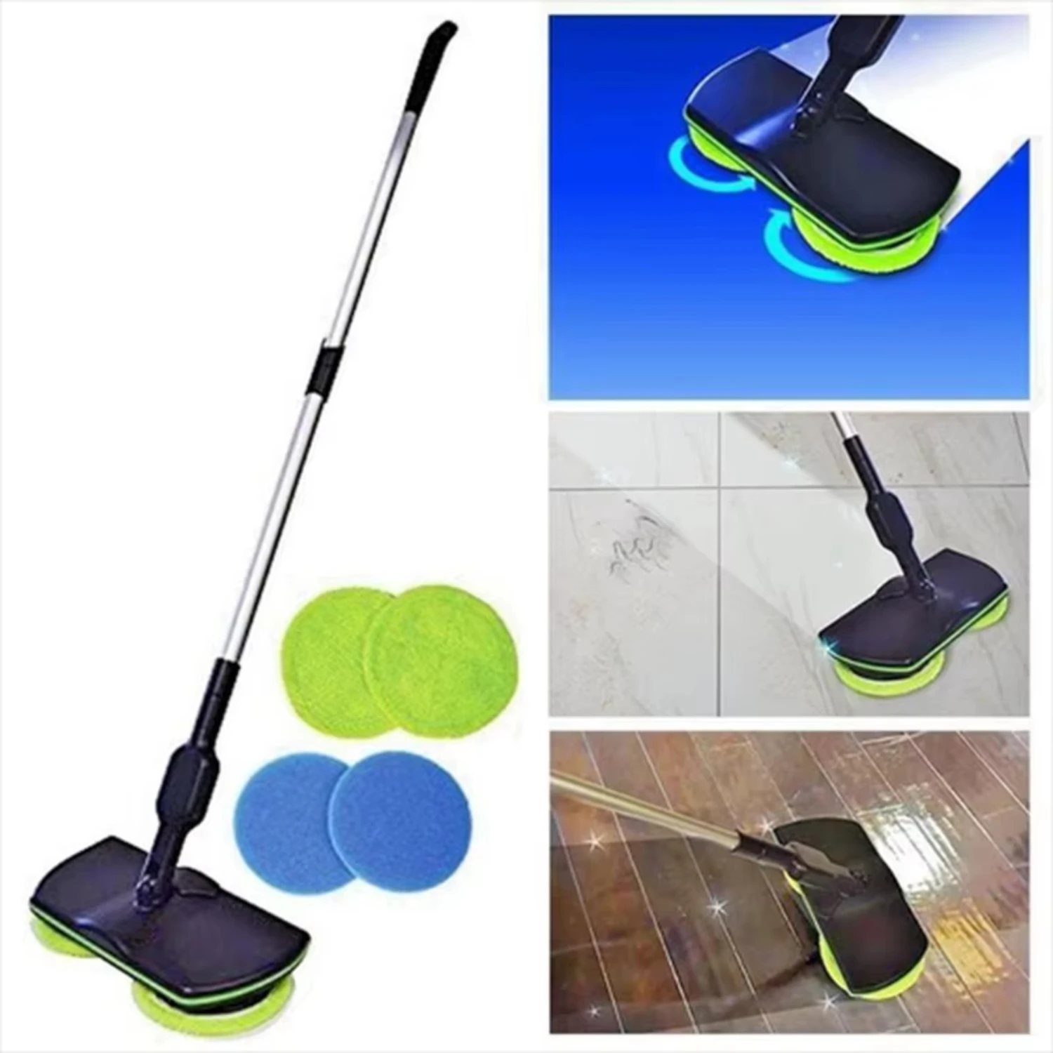 Magic Easy Microfiber  Broom  Rotating Rechargeable Mop Spin Spray Foot  Floor Household Cleaning Dust Tools Mini mop Mop set