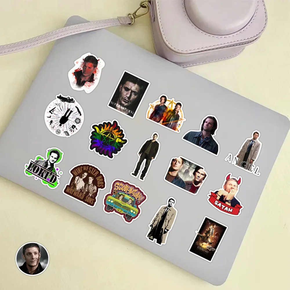 50 pezzi di programma televisivo classico adesivo soprannaturale cartone animato graffiti decorativo laptop chitarra tazza d'acqua custodia per telefono decalcomania impermeabile