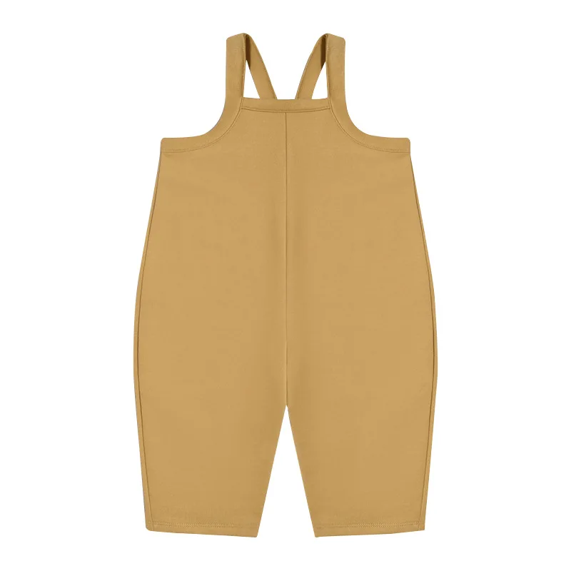 Pantalones de bebé para niños pequeños, monos españoles, modelos de primavera y otoño, tirantes de cintura alta, pantalones recortados, ropa de bebé