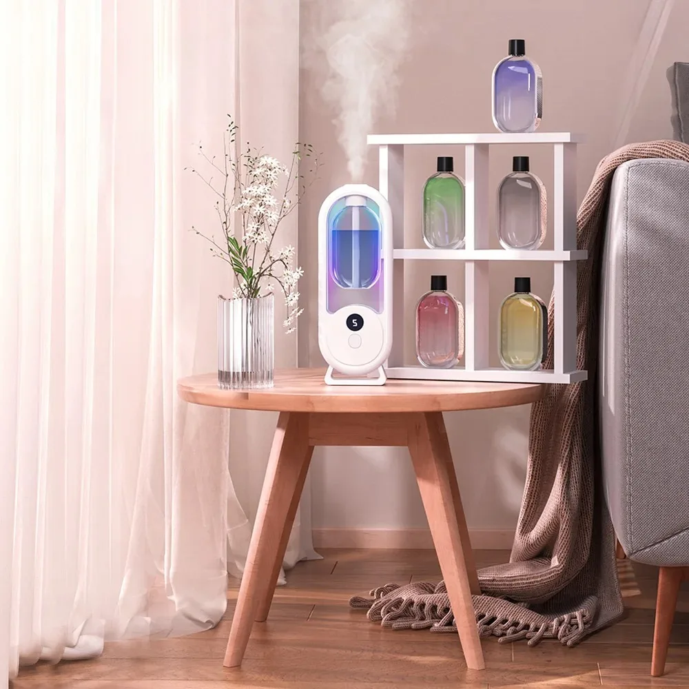 Aroma Diffuser Timed Essential Oil Aromatherapy Machine Rechargeable 5-mode Living Room Bathroom Air Freshener