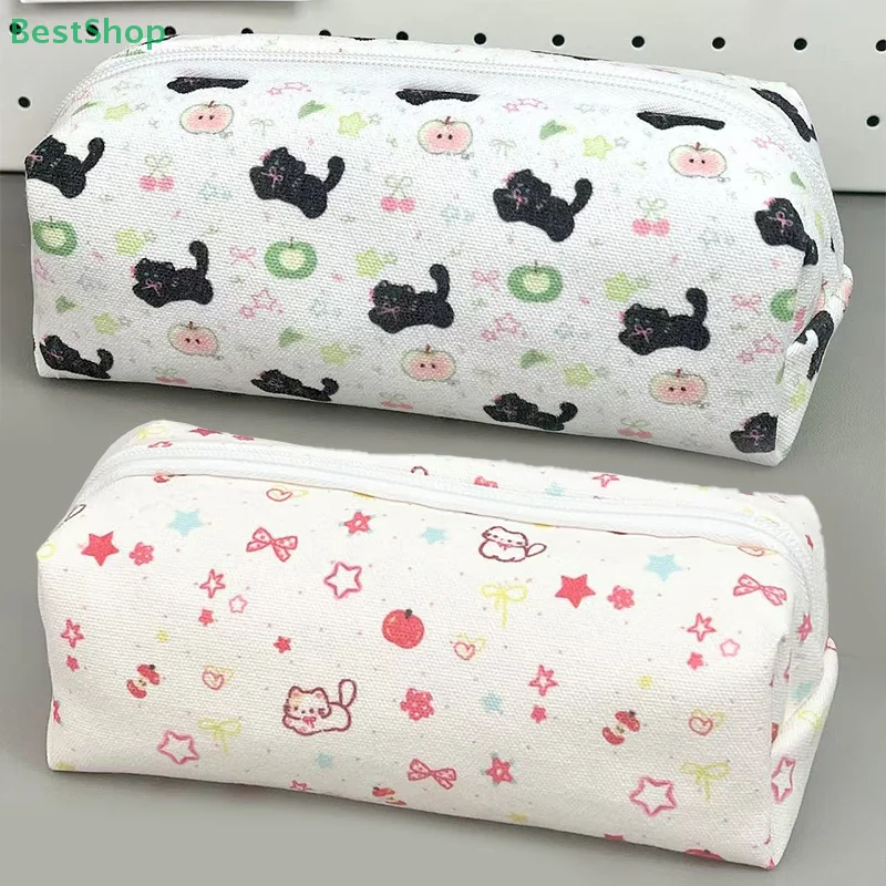 ★ ★ ★ Federmäppchen mit Katzenmuster-Design, multifunktionale Aufbewahrungstasche für Schreibwaren