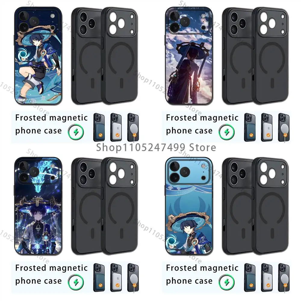 

Genshin Impact Wanderer Phone For iPhone 17,12,11,16,15,13,14,Pro,Max,Plus,Mini, For Magsafe,Magnetic Wireless Charging Case