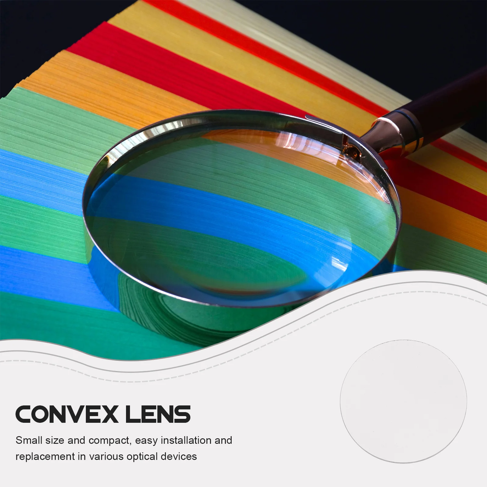Physics Classroom Lens Clear Convex Glass Magnifier For Solar Heating Experiment Diy Project Optical Teaching Tool Biconvex Lens