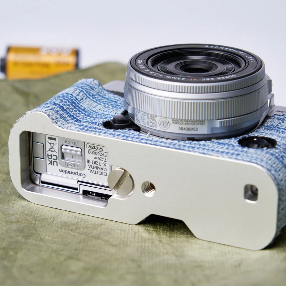 XT30III Denim Camera Case Half-Wrap Camera Protector for Fujifilm X100VI XT5 XT50 XS20 XE5 XM5 X-T30 X-T30II X-T30III Case