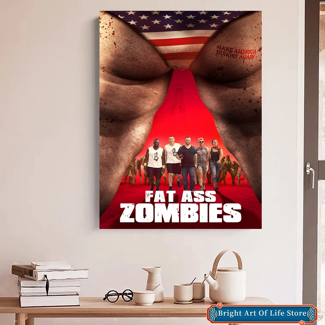 Fat Ass Zombies Movie Poster Home Decoration Wall Painting (No Frame)