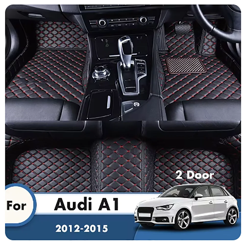

Коврики, автомобильные коврики для Audi A1 2 двери 2015 2014 2013 2012, кожаные коврики на заказ, автомобильный Стайлинг, подставки для ног, аксессуары для интерьера