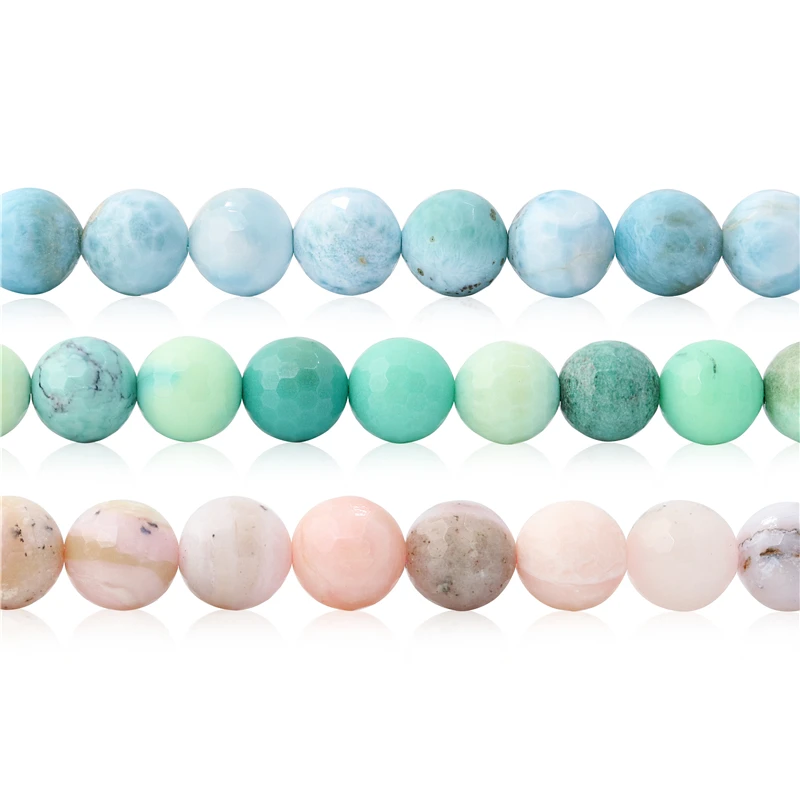 

Natural Stone Opal Chrysotlie Hypersthene Eagle Eyes Aquamarine Round Faceted Beads Size 10MM For Jewelry Making Diy Bracelet