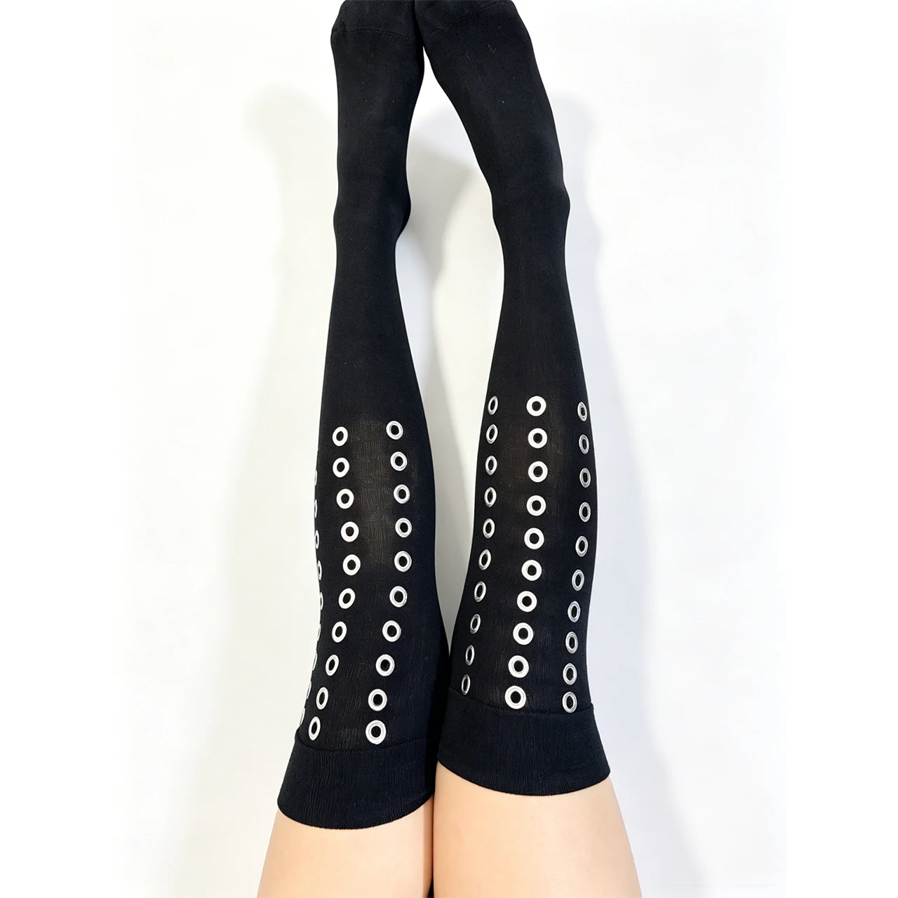 Gothic retro fashion willow nail print long socks Harajuku slim fit knee high socks Y2K style cosplay cute fashion socks Kawaii
