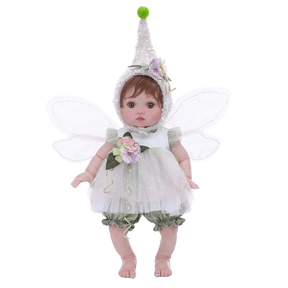 ตุ๊กตาเด็กทารก Cloveray ขนาด 18 นิ้ว แบบเหมือนจริง ตุ๊กตานางฟ้าทำจากไวนิลทั้งตัว ขนาด 41 ซม. ตุ๊กตาเอลฟ์ทำจากไวนิลเหมือนจริง ของเล่นทำมือ ของขวัญสำหรับเด็ก