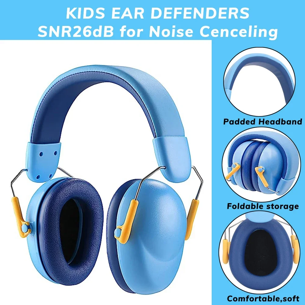 

Ear Protection for Kids Earmuffs Baby Noise Reduction Hearing Defenders Children Protector Muffs Adjustable Safety NRR 26db