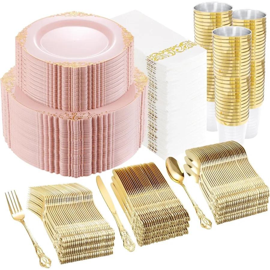 700PCS Pink Plastic…