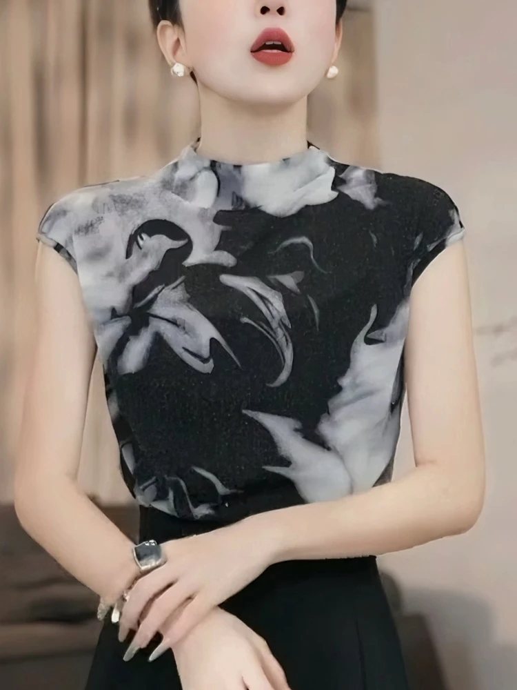 Faionable Summer Me Svel camiseta mujer Slim Fit impreso ter Ne Top coreano Sle viaje viento Material fino