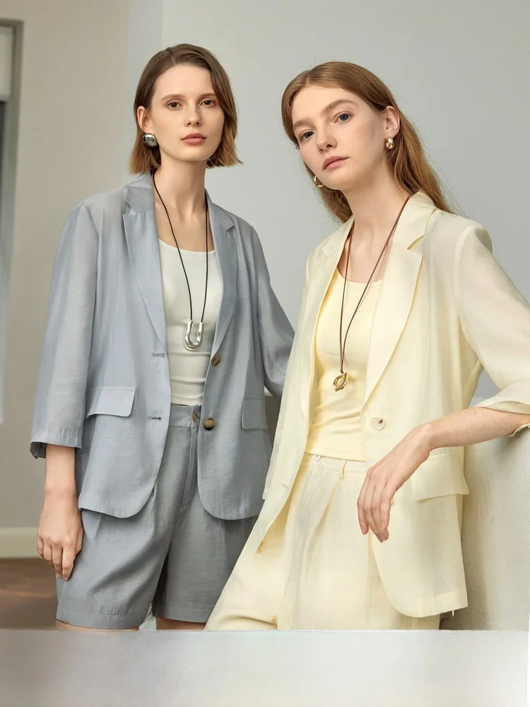 

Костюм свободного кроя с двойными складками, серия Pumpkin Valley Ice Oxygen, новинка 2025 года, повседневная летняя модная женская одежда