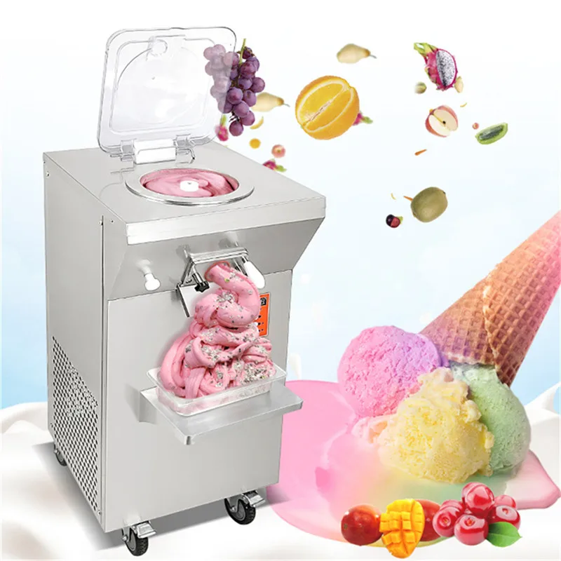 New Design Commercial Ice Cream Machine Fruit Mixer Batch Freezer Hard Ice Cream Makers Home Small Gelato Machine for Children