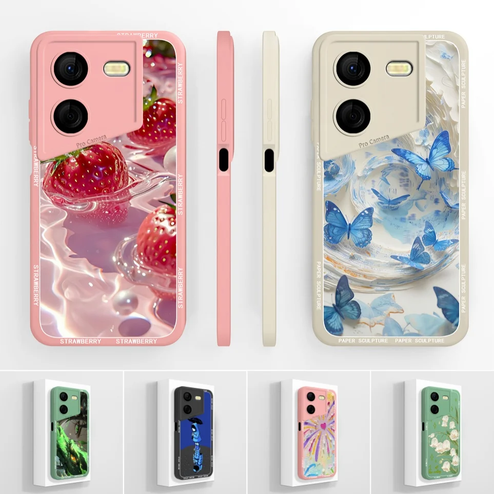 Bella Fragola Coque Per Tecno Pova 5 5Pro Cassa Del Telefono Del Silicone Morbido Resistente agli urti Borsette Per Pova5 Pro Custodie Pova5Pro Funda