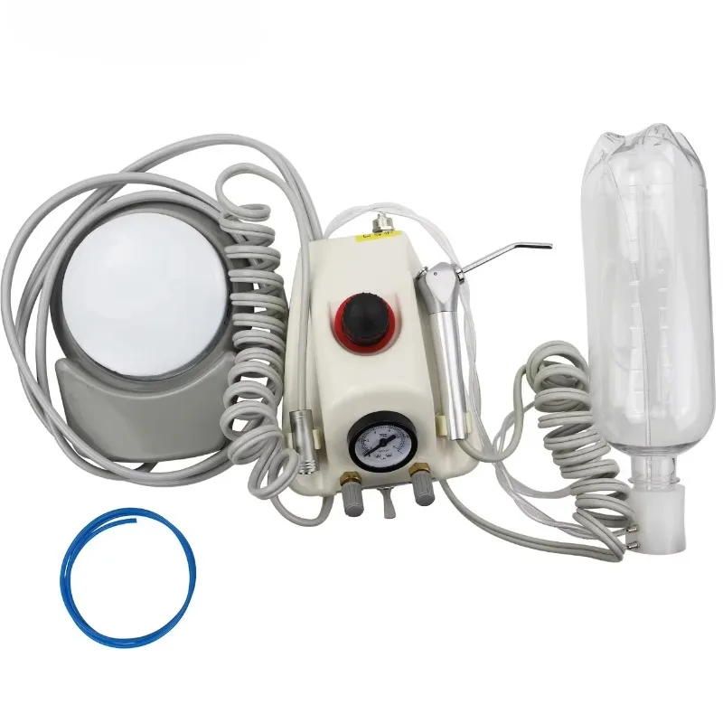 Premium Lab Turbine Unit Work with Air Compressor 3 Way Syringe 2/4 Holes Teeth Whitening Lab Equipment Polishing Tool