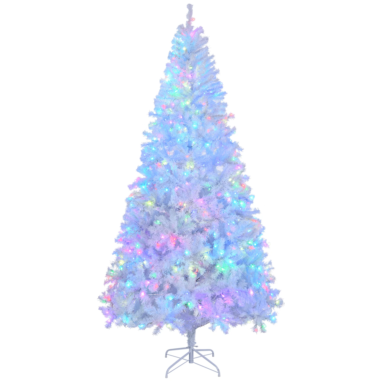 7 FT Pre-lit Artificial Christmas Tree, APP Controlled Xmas Tree Hinged Branches with 400 RGB Lights and 1150 Branch Tips