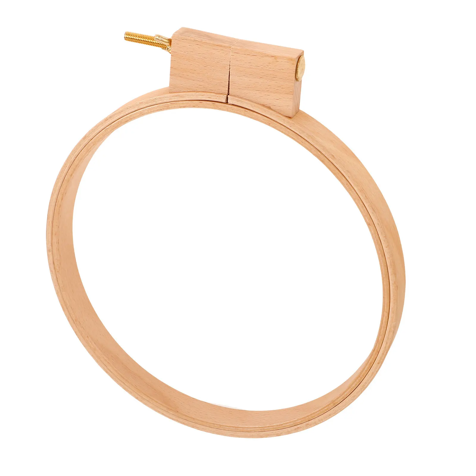 Reusable Wooden Embroidery Hoop 21Cm for Cross Stitch DIY Needlework Craft Beginners Intermediate Artists Display Frame Home