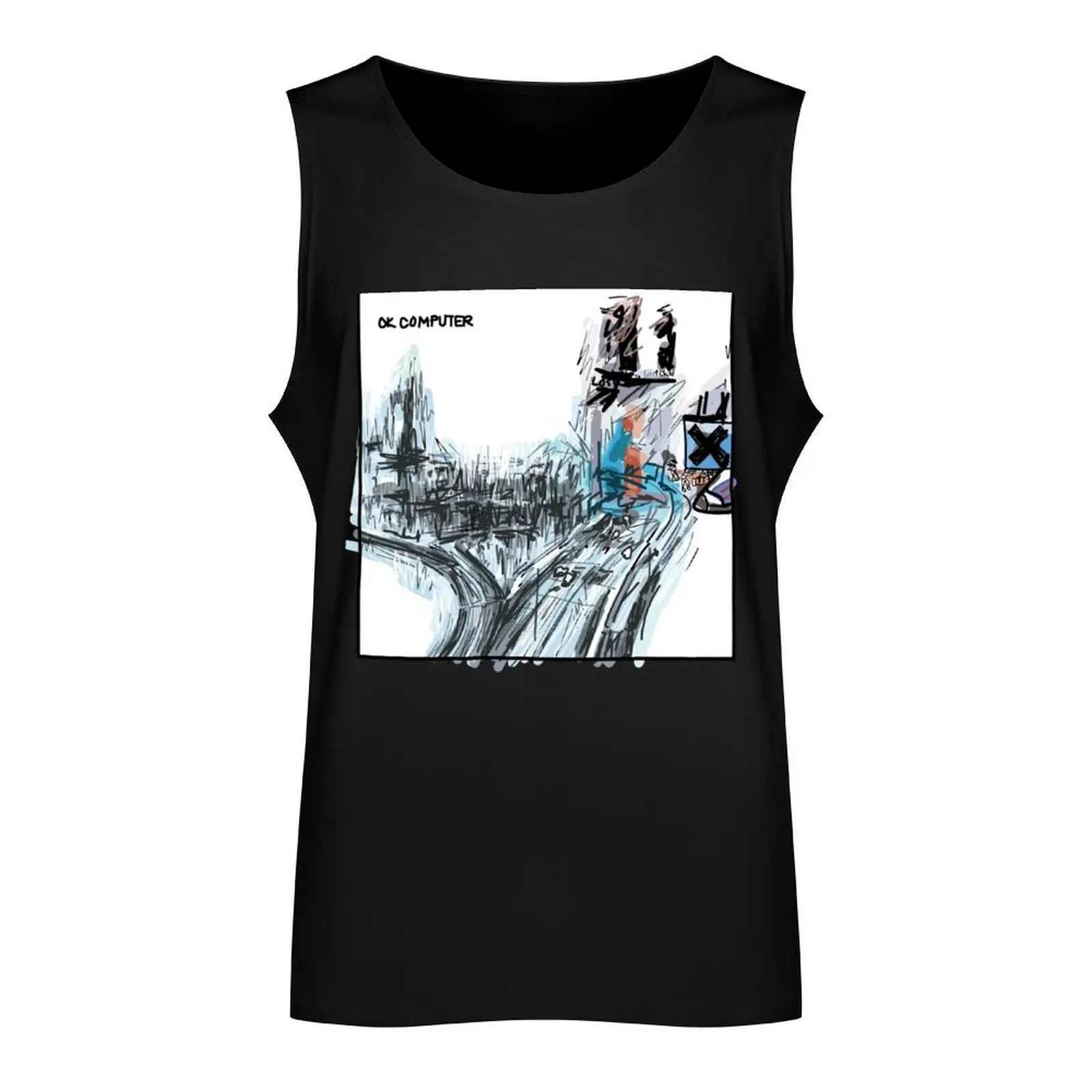 ok computer Tank Top sleeveless tshirts for men t-shirts for men bodybuilding